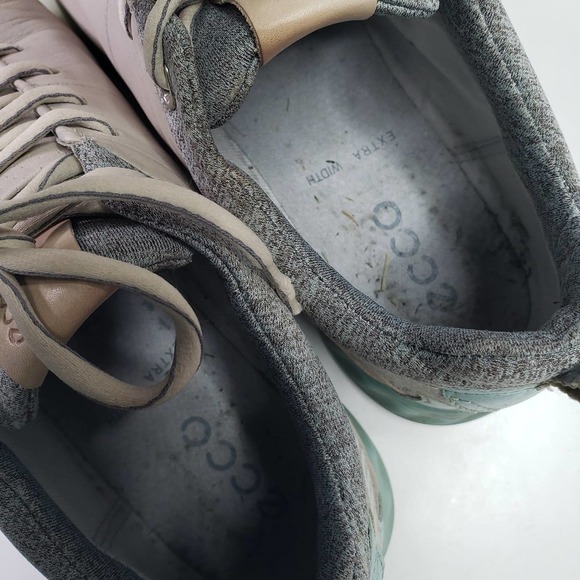 Ecco S-Three Spikeless Gore-Tex Golf Shoe Women's 37 6 Taupe Beige Mint - Picture 7 of 12